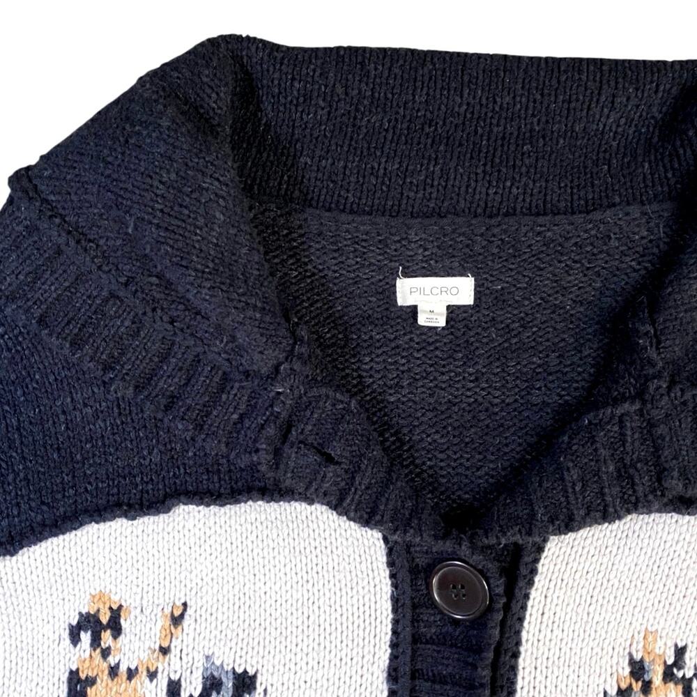 Pilcro x Anthropologie Wild Horses Heavy Knit Cardigan - M - Picture 4 of 7